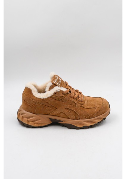 Ithal Seri Kadın Içi Kürklü Sneaker Spor Ayakkabı GJ368-1 - Camel - 36