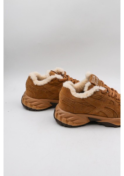 Ithal Seri Kadın Içi Kürklü Sneaker Spor Ayakkabı GJ368-1 - Camel - 36 fırsatları