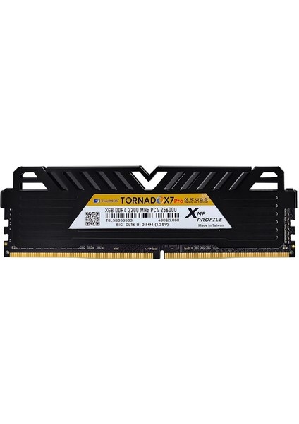 Twınmos 16GB 3200MHZ Ddr4 Tornadox7 Soğutuculu TMD416GB3200D16BKX7P Pc Ram fiyatları