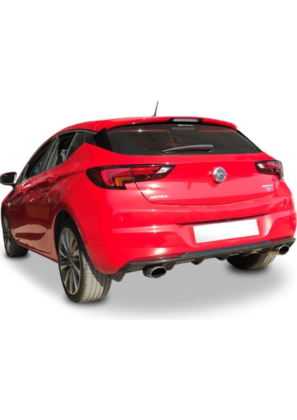 Opel Astra K 2015-2019 Plastik Boyasız Arka Tampon Eki