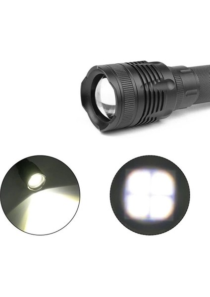 Alüminyum Şarjlı Zoom'lu El Feneri F6055 indirimleri