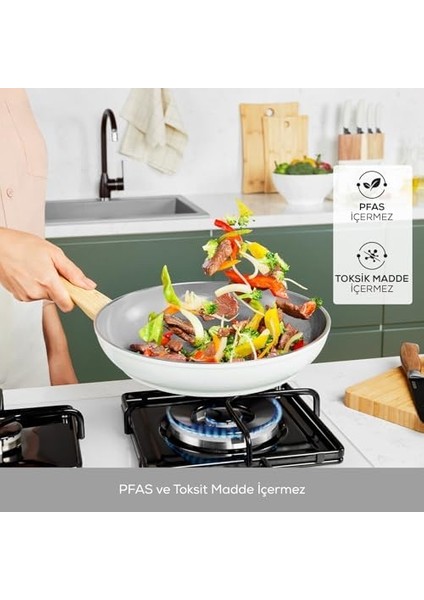 Swıss Crystal 30 cm Tava Creamy