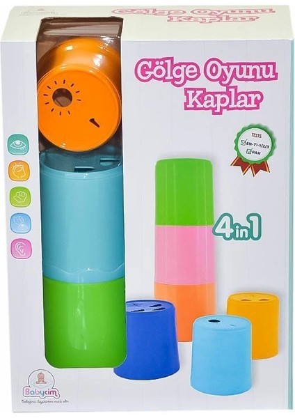 URT026-002 4ın1 Gölge Oyunu Kaplar - Birlik Toys fiyatları