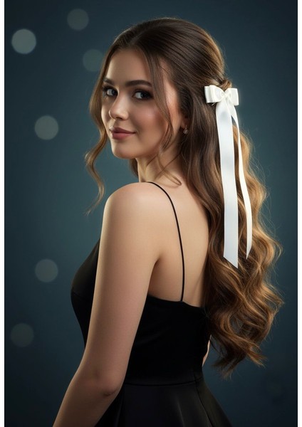 Saten Fiyonk Saç Tokası