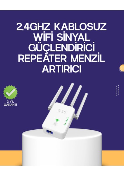 Çift Bantlı Otomatik Kurulum Wifi Repeater Menzil Genişletici