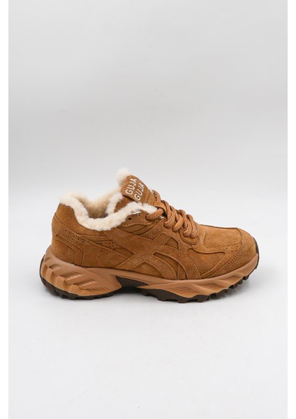 Ithal Seri Kadın Içi Kürklü Sneaker Spor Ayakkabı GJ368-1 - Camel - 36