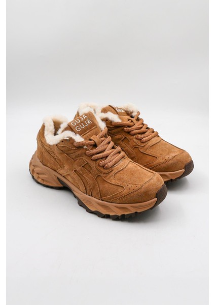 Ithal Seri Kadın Içi Kürklü Sneaker Spor Ayakkabı GJ368-1 - Camel - 36 fiyatları