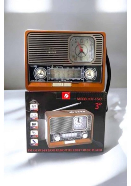 Ahşap Görünümlü Retro Bluetooth Radyo Usbaux ve Sd Kart Girişli - MR000K-1FS6F4 fiyatları