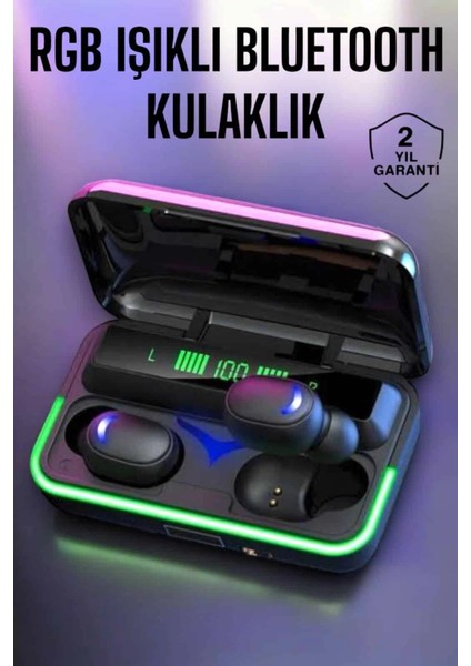 Android ve Ios Uyumlu Bluetooth Bağlantılı Powerbankli Kulaklık