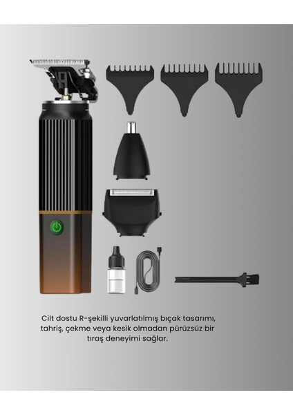 Usb-C Şarjlı 3 In 1 Erkek Bakım Cihazı – Sessiz Motorlu Saç ve Sakal Kesme Ma - MR000K-1FOIK fiyatları