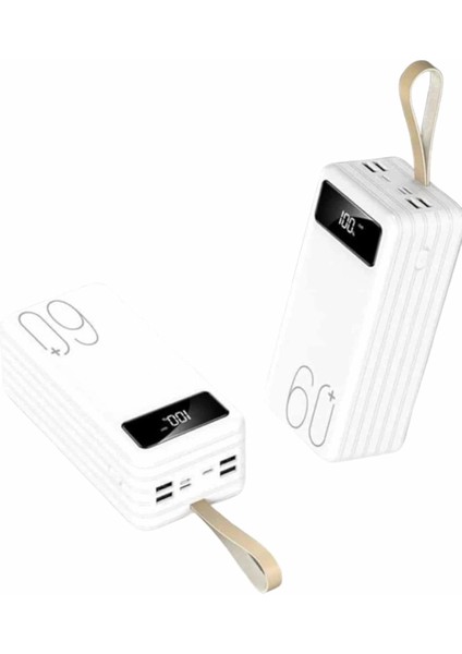 Powerbank 60.000 Mah Taşınabilir Şarj Hızlı El Fenerli Dijital Göstergeli fiyatları