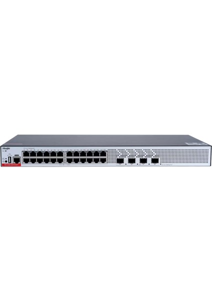 Ruıjıe RG-CS83-24GT4XS-P 24 Port 10/100/1000 24 Port Poe 4-Port 1G/10G Sfp+ 370 Watt Yonetılebılır Rack Mount Swıtch