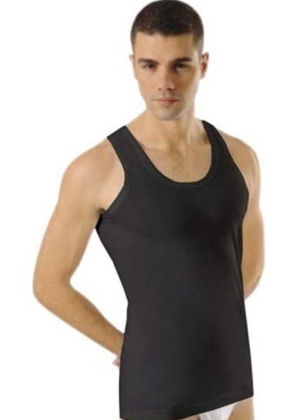 Kalın Askılı Klasik Erkek Atlet Siyah - 1151A