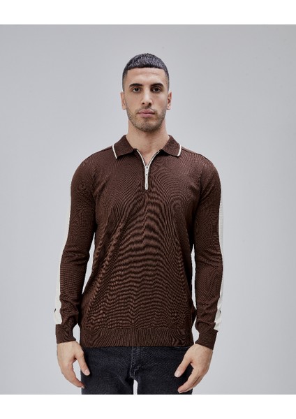 Erkek Triko Kazak 18042 Fermuarlı Polo Pl fırsatları