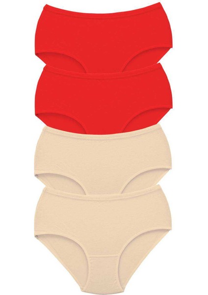 4 Adet Tutku Kadın Yüksek Bel Bato Kalın Lastik Külot S5