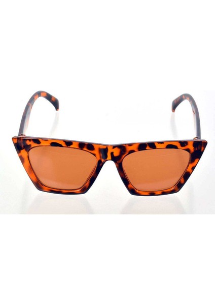 Leopar Çerçeve Cat Eye Kadın Güneş Gözlüğü - Moda Gözlük