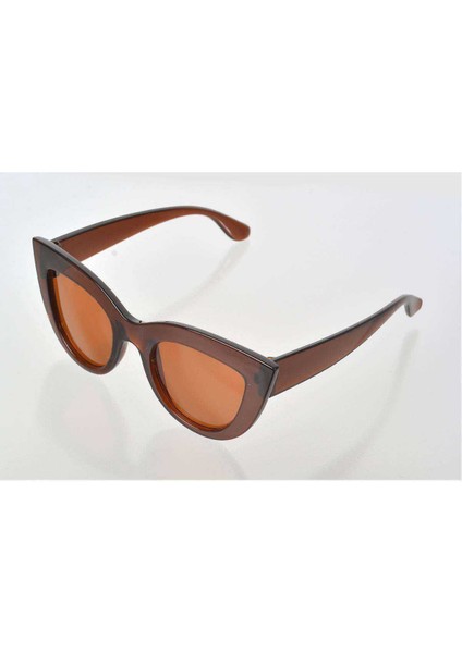 Kahverengi Çerçeve Cat Eye Kadın Güneş Gözlüğü - Moda Gözlük fiyatları