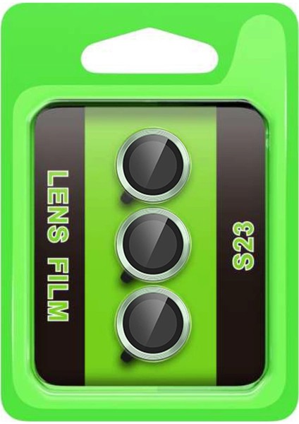 Samsung Galaxy S23 Raze Metal Kamera Lens - Yeşil