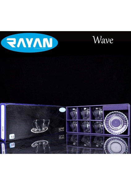Rayan Wave 12 Parça Kahve Seti