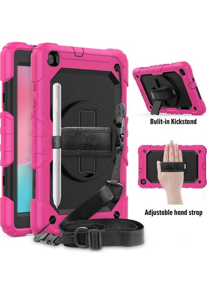 Samsung Galaxy T290 Tab A 8 Kılıf Pars Tablet Kapak - Pembe