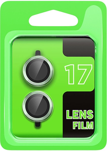 Apple Iphone 17 Raze Metal Kamera Lens - Açık Yeşil
