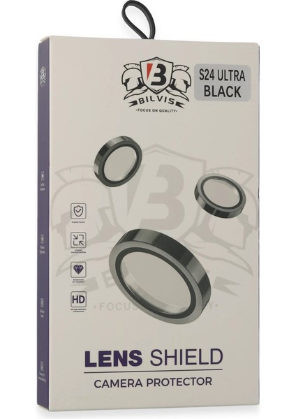 Samsung Galaxy S24 Ultra Bilvis Titan Kamera Lens - Siyah modelleri