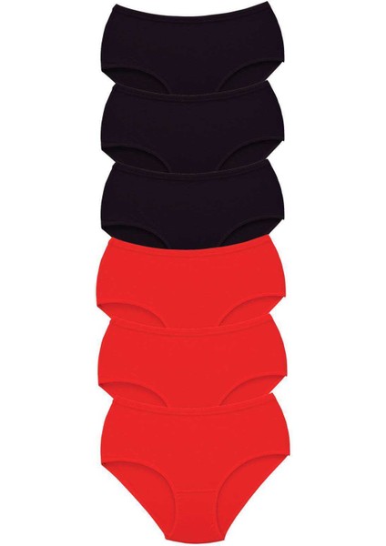 6 Adet Tutku Kadın Yüksek Bel Bato Kalın Lastik Külot S1