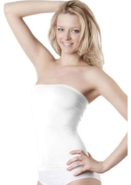 Elite Life Kadın Dikişsiz Askısız Kadın Beyaz Atlet 852 modelleri