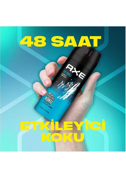 2 Adet Axe Ice Chill Erkek Deodorant Sprey 150 ml fırsatları