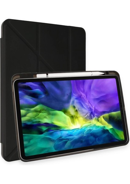 Ipad Air 4 10.9 Kılıf Kalemlikli Mars Tablet Kılıfı - Siyah