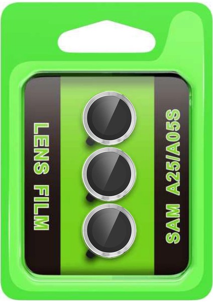 Samsung Galaxy A25 5g Raze Metal Kamera Lens - Gümüş