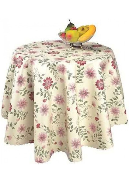 Sermat Hazır Masa Örtüsü 140X140 cm Yuvarlak ROYALEKS-MH69