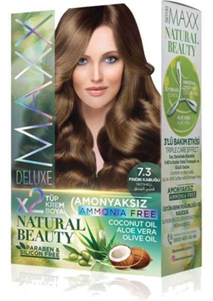 2 Paket Natural Beauty Amonyaksız Saç Boyası 7.3 Fındık Kabuğu fırsatları