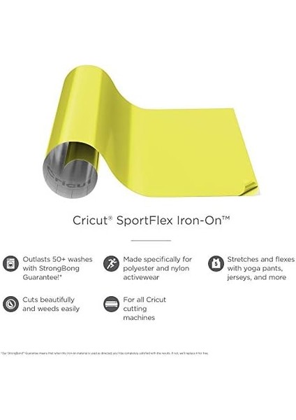 Ütüleme, Sportflex, Birinci Sınıf Ütüleme. Spor Triko ve Giyim Için Ideal, Easy, Güçlü Bağlama, 35 Renk, Örnekleme Paketleri Dahil, Açık Sarı, 12" x 24"