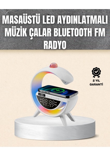 7 Ses Efektli Rgb Işıklı Fm Destekli Kablosuz Şarjlı Bluetooth Hoparlör - MR000K-1FMUS5