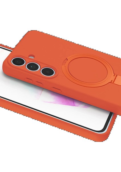 Samsung Galaxy S24 Fe Regal Magsafe Standlı Kapak - TURUNCU-(5796) - MR000K-1FDMS8 fırsatları
