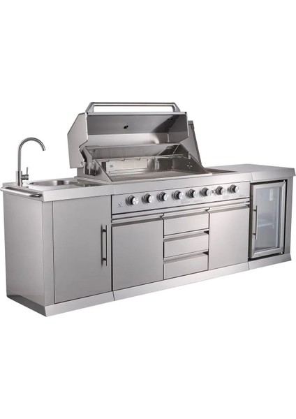 6+2 Barbekü ve Buzdolaplı Outdoor Mutfak BRGG-275S fiyatları