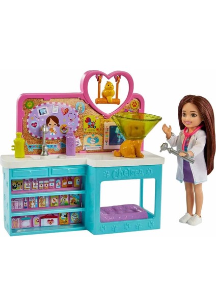 Barbie Chelsea Meslekleri Öğreniyor Veteriner Oyun Seti HGT12