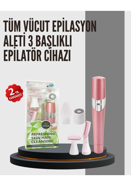 Evde Kolay Epilasyon Için Taşınabilir Tüy Alma Cihazı - MR000K-1FW063