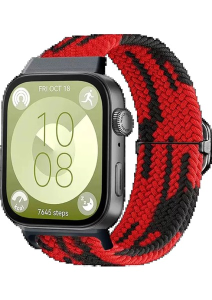 Huawei Fit 4 Star Kordon - KIRMIZI-SIYAH-(5796) - MR000K-1FD659