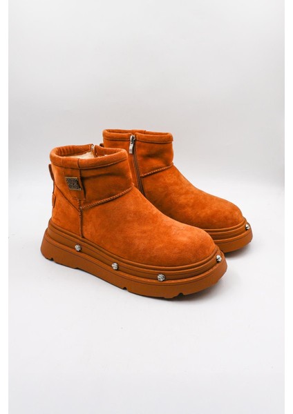 Ithal Seri Kadın Içi Kürklü Yüksek Taban Fermuarlı Süet Bot GJ435 - Camel - 36 modelleri