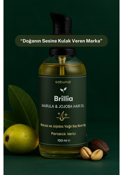 Brillia Işıltı ve Yumuşaklık 100 ml - Marula & Jojoba Saç Bakım Yağı