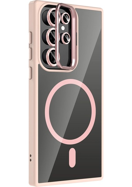 Samsung Galaxy S24 Ultra Remim Lensli Magsafe Standlı Kapak - PEMBE-(5796) - MR000K-1FTWP1 fiyatları