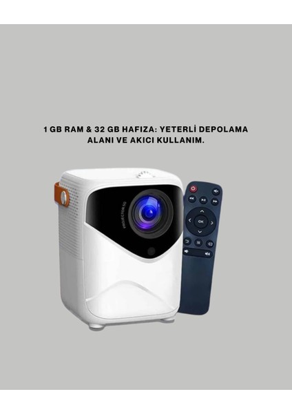 Android Sistemli Mini Projektör – Uygulama Destekli Akıllı Kullanım - MR000K-1FP167 modelleri
