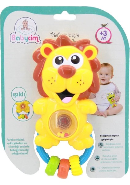 URT041-004 Babycim Neşeli Ssli Pilli Aslan Çıngırk fiyatları