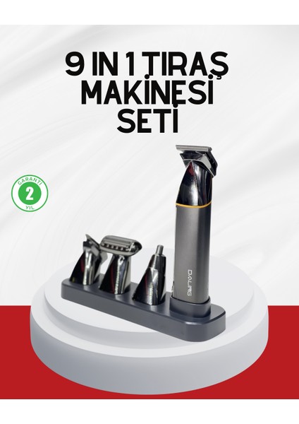 Şarjlı 9’u 1 Arada Çok Amaçlı Erkek Bakım Seti Yıkanabilir Başlıklar - MR000K-1FS4D0