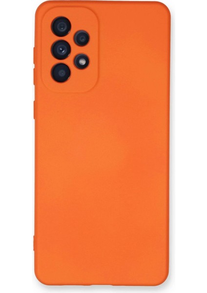 Samsung Galaxy A33 5g Kılıf Nano Içi Kadife Silikon - TURUNCU-(5796) - MR000K-1FIW83