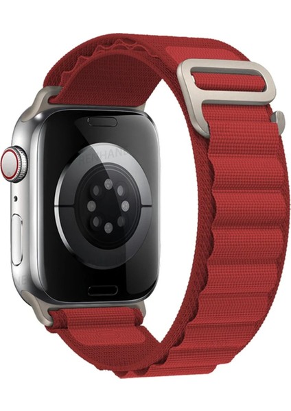 Apple Watch 42MM Mountain Kordon - KIRMIZI-(5796) - MR000K-1GGRC1