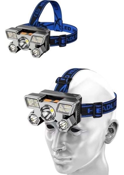 Kafa Lambası 800 Lümen 4 Mod Yüksek Işık Flaşörlü Şarjlı LED Lamba - MR000K-1FYF04 fiyatları