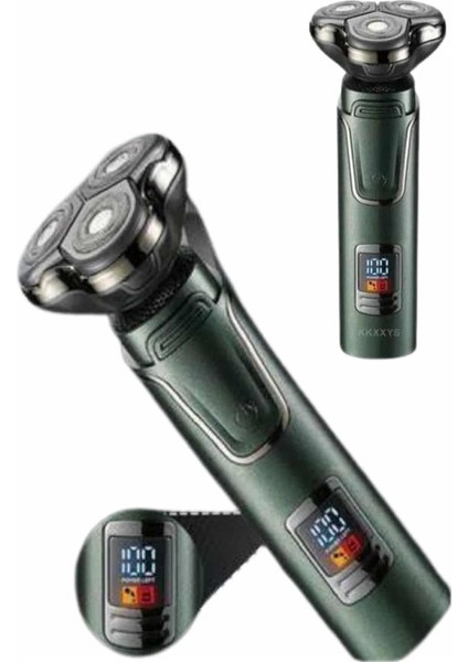 Dijital Göstergeli 3 Başlıklı Tıraş Makinesi Islak Kuru Lazer Öncesi Günlük - MR000K-1FOC9 modelleri